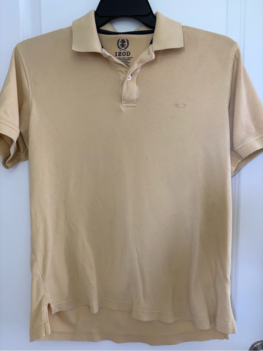 IZOD Men's Polo Shirt in Light Yellow SZ-MEDIUM